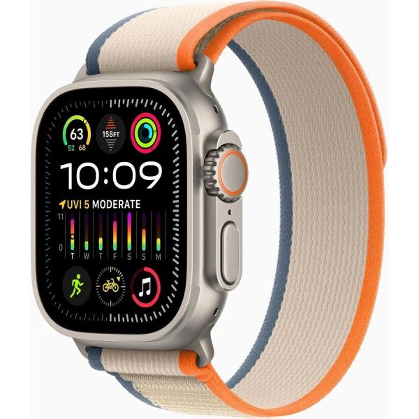 Умные часы Apple Watch Ultra 2 A2986 49 мм титан/оранжевый/бежевый [mrf13lw/a]