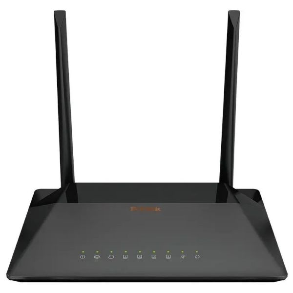 Wi-Fi роутер D-link DSL-224 N300 черный